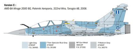 1/72 Italeri Mirage 2000 B/D 90023
