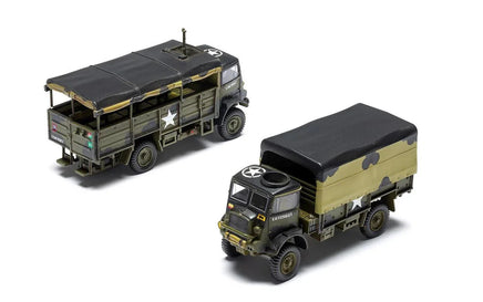 1/76 Airfix WWII 3-Ton G.S. & Troop Trucks Plastic Model Kit A03306AF
