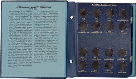 Whitman Classic Coin Album - National Park Quarters: 2019-2021 (P, D, & W Mints) 4957