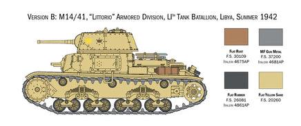 1/56 Italeri Italian Tanks & Semoventi 25768
