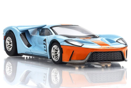 AFX Mega G+ Ford GT Heritage #6 Gulf HO Slot Car 22052
