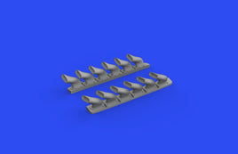 1/48 Eduard Spitfire Mk V Six-Stacks Exhaust Fishtail for EDU (Resin) 648669