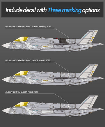 1/72 Academy USMC F-35B Lightning II VMFA-242 Bats 12592