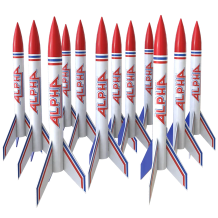 Estes Rockets Alpha Bulk Pack (12 pack) 001756 - MPM Hobbies