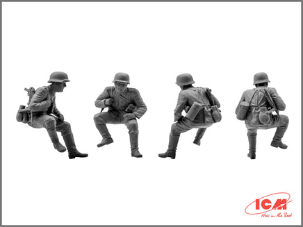 1/35 ICM German Tank Riders (1942-1945) 4 Figures 35634