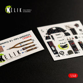 1/48 Kelik F4U-1A Corsair interior 3D decals for Tamiya kit K48061