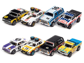 HO Auto World Xtraction Rally Slot Cars (All 8) SC393