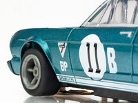 AFX Mega G+ 1965 Shelby Mustang GT350R Mark Donohue Blue/White 22071