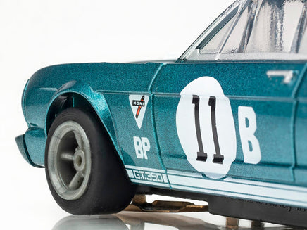 AFX Mega G+ 1965 Shelby Mustang GT350R Mark Donohue Blue/White 22071