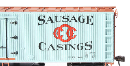 HO Bachmann Track-Cleaning 40' Wood-Side Reefer - Oppenheimer Casing Co. 16335
