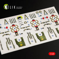 1/48 Kelik F-4G Interior 3D Decals for Meng Kit K48056