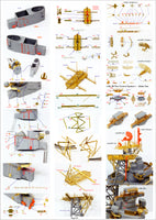 1/350 Pontos Model USS BB-63 Missouri Circa 1991 Detail Up Set 37018F1