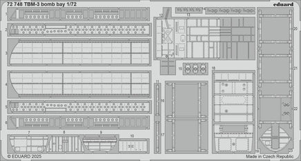 1/72 Eduard TBM-3 bomb bay Photo Etch 72748
