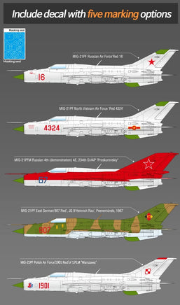 1/48 Academy Mikoyan-Gurevich MiG-21PF Fishbed-D 12320 - MPM Hobbies