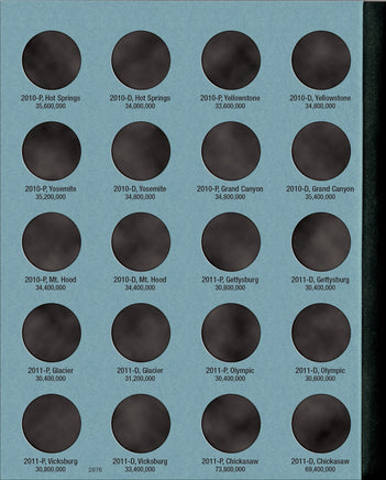 Whitman Official Coin Folder - National Park Quarters Collection #1: 2010-2015 2876