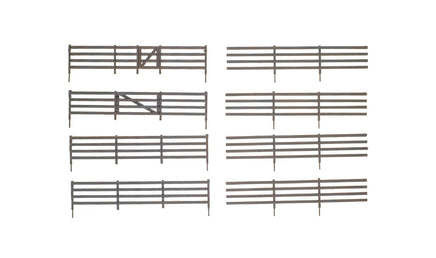 O Woodland Figures & Accents Rail Fence A3002