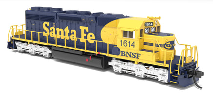 N Broadway Ltd EMD SD40-2 BNSF 1614 ATSF Blue/Yellow w/Patch Paragon4 Sound/DC/DCC 9460