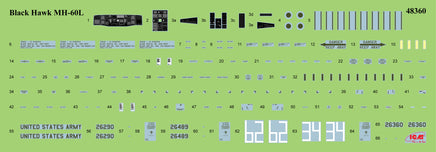 1/48 ICM MH-60L Black Hawk US Special Forces Helicopter 48360