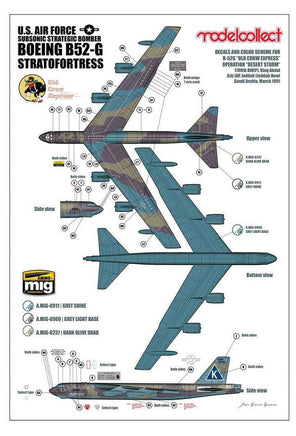 1/72 ModelCollect USAF B-52G Stratofortress Strategic Bomber 72212