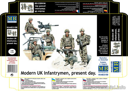 1/35 Master Box Modern UK Infantrymen Present Day 35180