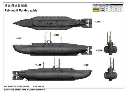 1/35 iLoveKit British HMS X-Craft Submarine 63504
