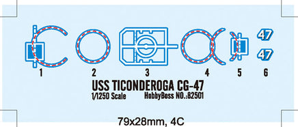 1/250 Hobby Boss USS Ticonderoga CG-47 82501