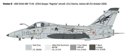 1/72 Italeri AMX Ghibli Ground Attack Aircraft 1460
