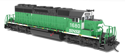 N Broadway Ltd EMD SD40-2 BNSF 1680 BN Black/Green/White w/Patch No-Sound/DCC-Ready 9482