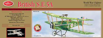 Guillows Kits British S.E.5A 202