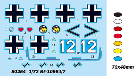 1/72 Hobby Boss Bf109E4/7 Easy Assembly 80254