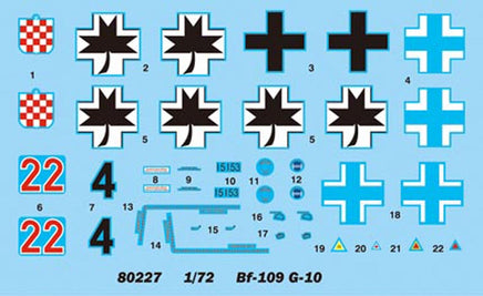1/72 Hobby Boss Bf109G-10 Easy Assembly 80227