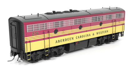 HO Broadway Ltd EMD F7B ACWR 276 Magenta & Yellow Paragon4 Sound/DC/DCC 9681