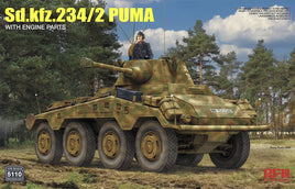 1/35 Ryefield Models Sd.Kfz.234/2 PUMA with Engine Parts 5110