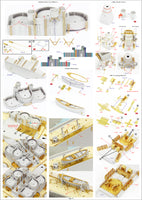 1/350 Pontos Model USS BB-63 Missouri 1945 Detail Up Set for HB (20B Deck Blue) 37034FB