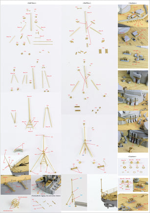 1/200 Pontos Model Bismarck 1941 Detail Up Set Basic Ver.2 (No Wood Deck) 22001F2