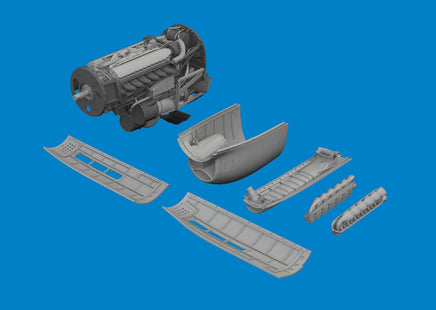 1/48 Eduard P-40N engine PRINT 6481130