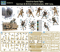1/35 Master Box Hand-to-Hand Fight German & British Infantrymen WWI Era 35116