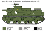1/35 Italeri M7 Priest Howitzer Motor Carriage 6580