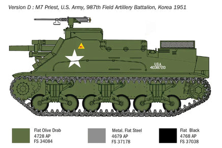 1/35 Italeri M7 Priest Howitzer Motor Carriage 6580