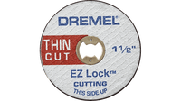 Dremel 1 1/2" Ez Lock Thin Cut (5 Blades) Ez Lock Cut-Off Wheel Ez409