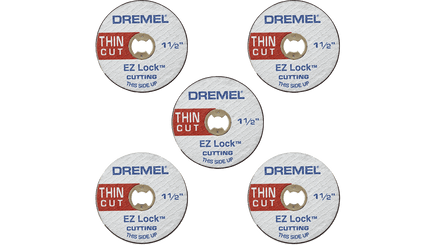 Dremel 1 1/2" Ez Lock Thin Cut (5 Blades) Ez Lock Cut-Off Wheel Ez409