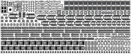 1/350 Pontos Model USS BB-63 Missouri Battleship Detail Up Set 35011F1
