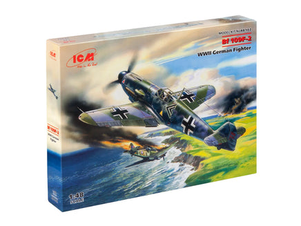 1/48 ICM Messerschmitt Bf 109F-2 WWII German Fighter 48102