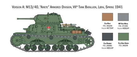 1/56 Italeri Italian Tanks & Semoventi 25768