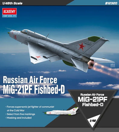 1/48 Academy Mikoyan-Gurevich MiG-21PF Fishbed-D 12320 - MPM Hobbies