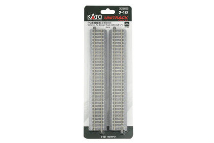 HO Kato Unitrack 246mm 9-3/4" Concrete Tie Straight Track (4) 2-152
