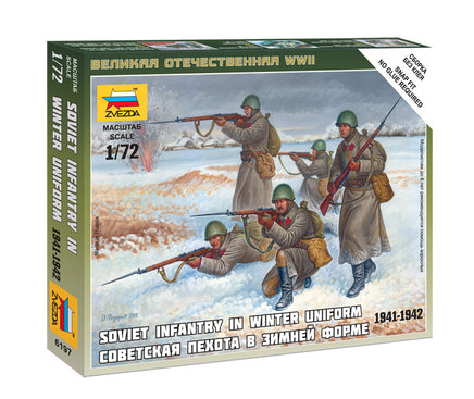 1/72 Zvezda Soviet Infantry (Winter Uniform) 6197