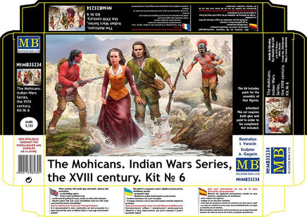 1/35 Master Box Indian Wars Series: XVIII Century Kit No. 6 The Mohicans 35234