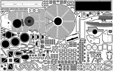 1/48 Pontos Model U-Boot Type VII C Detail Up Set 48001F1