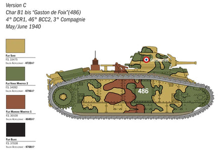 1/56 Italeri Char B1 Bis 25766